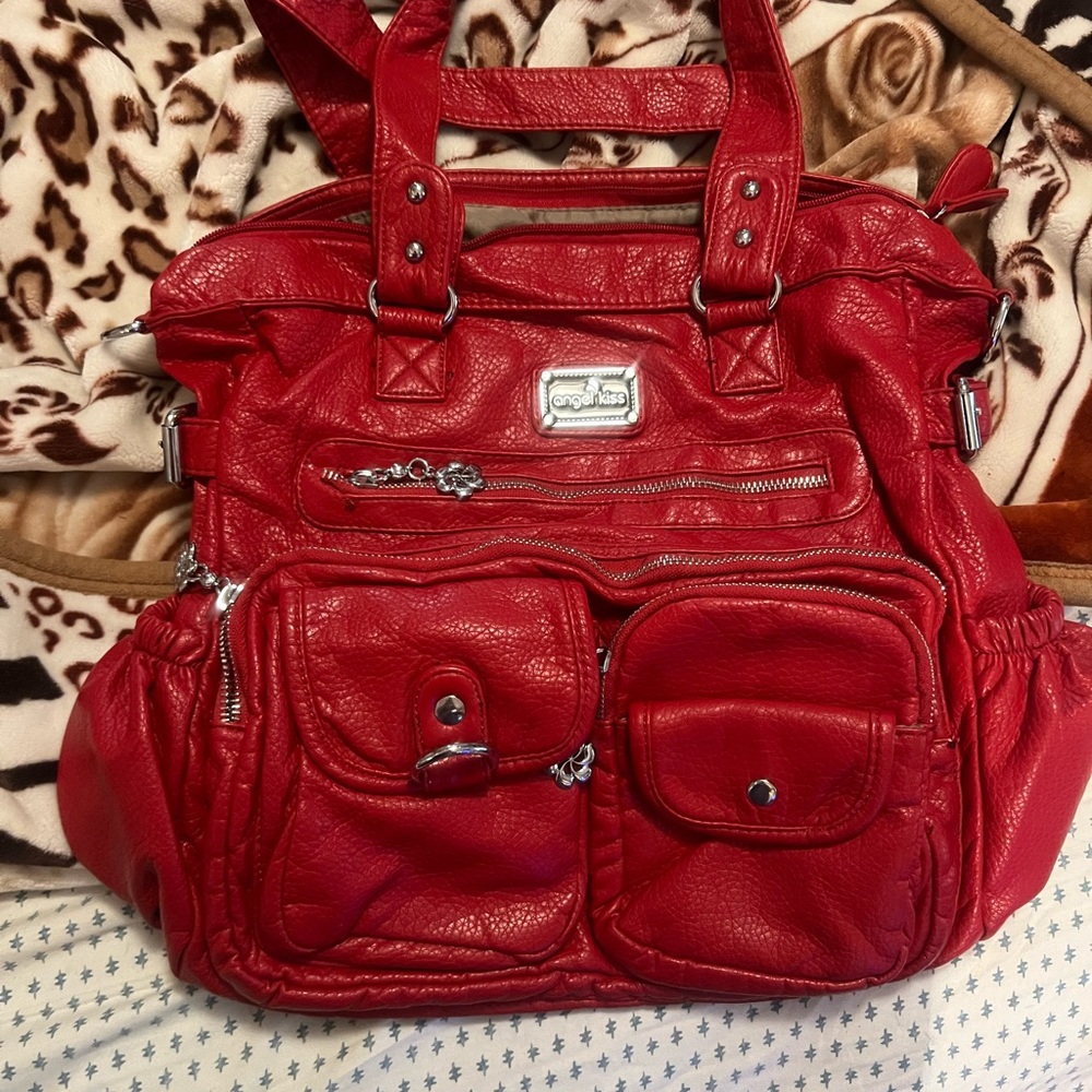 Angel Kiss Vibrant Red Shoulder Bag